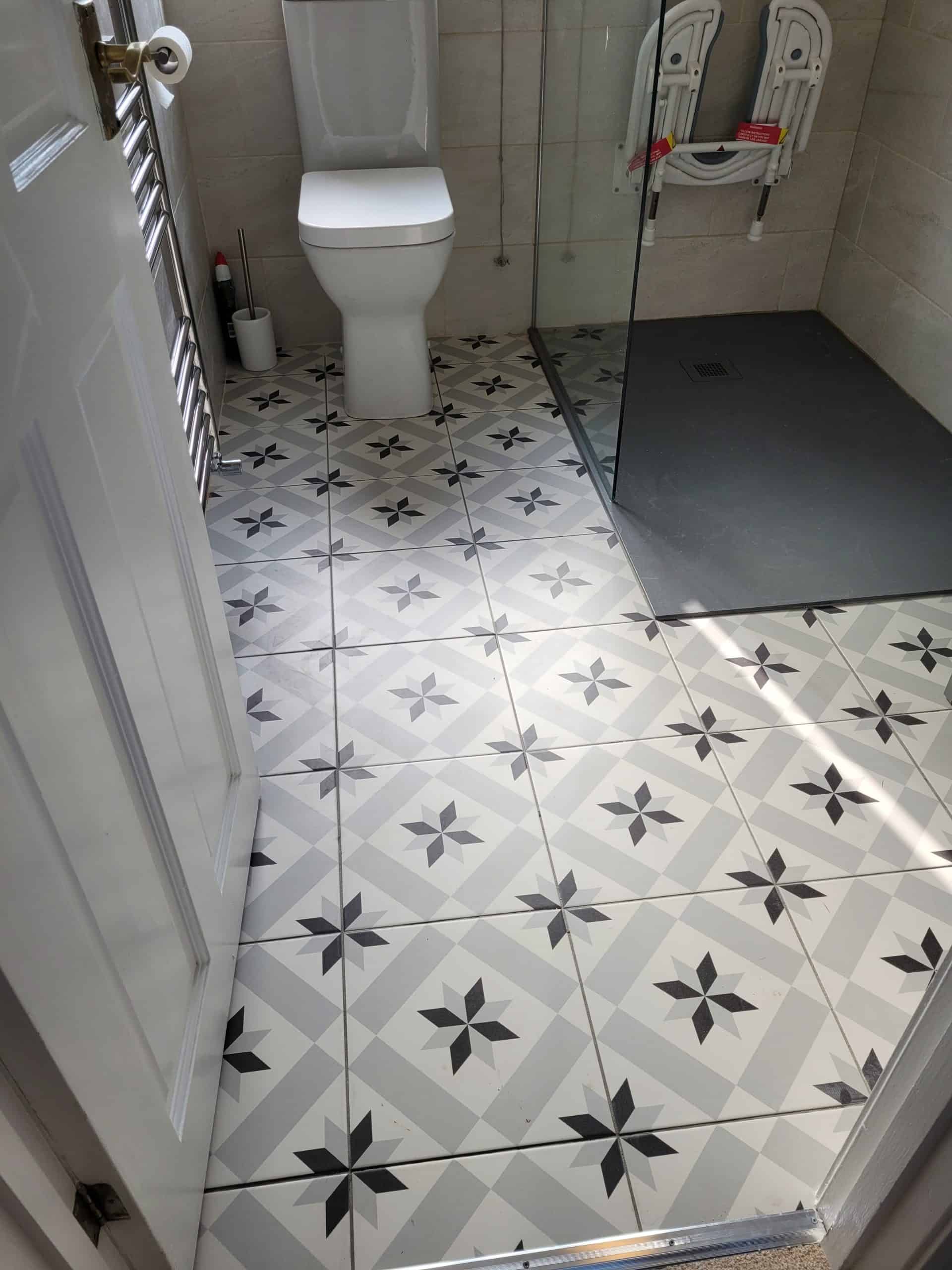 Walk-in shower installation